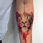 фото тату кровь на руке 19.03.2019 №003 - blood tattoo on arm - tatufoto.com