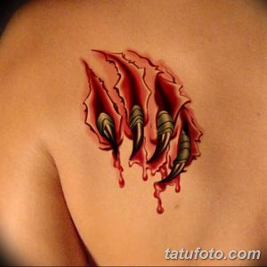 фото тату кровь на руке 19.03.2019 №029 - blood tattoo on arm - tatufoto.com