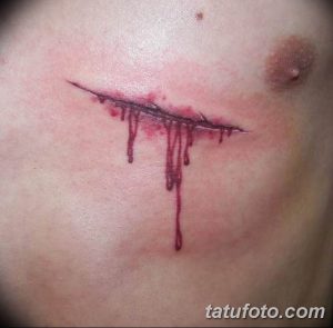 фото тату кровь рисунок 19.03.2019 №003 - blood tattoo - tatufoto.com