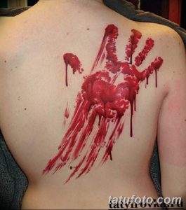 фото тату кровь рисунок 19.03.2019 №009 - blood tattoo - tatufoto.com