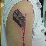 фото тату кровь рисунок 19.03.2019 №013 - blood tattoo - tatufoto.com