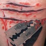 фото тату кровь рисунок 19.03.2019 №029 - blood tattoo - tatufoto.com
