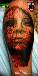 фото тату кровь рисунок 19.03.2019 №036 - blood tattoo - tatufoto.com