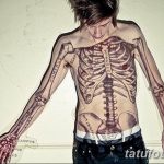 фото тату на все тело скелет 26.03.2019 №012 - whole body tattoo skeleton - tatufoto.com