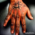 фото тату на пальцах скелет 25.03.2019 №006 - finger tattoo skeleton - tatufoto.com