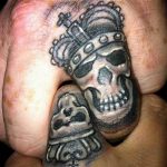 фото тату на пальцах скелет 25.03.2019 №043 - finger tattoo skeleton - tatufoto.com
