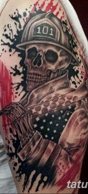 фото тату пожарных 29.03.2019 №051 — fireman tattoo — tatufoto.com