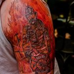 фото тату пожарных 29.03.2019 №057 - fireman tattoo - tatufoto.com