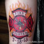 фото тату пожарных 29.03.2019 №062 - fireman tattoo - tatufoto.com