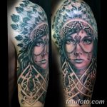 фото тату портрет женщины 16.03.2019 №045 - photo tattoo portrait a woman - tatufoto.com