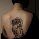 фото тату портрет женщины 16.03.2019 №075 - photo tattoo portrait a woman - tatufoto.com