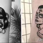 фото тату портрет женщины 16.03.2019 №087 - photo tattoo portrait a woman - tatufoto.com