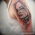 фото тату портрет женщины 16.03.2019 №092 - photo tattoo portrait a woman - tatufoto.com