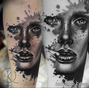 фото тату портрет женщины 16.03.2019 №182 - photo tattoo portrait a woman - tatufoto.com