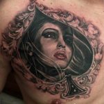 фото тату портрет женщины 16.03.2019 №204 - photo tattoo portrait a woman - tatufoto.com