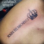 фото тату римские цифры 05.03.2019 №005 - photo tattoo roman numerals - tatufoto.com