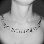 фото тату римские цифры 05.03.2019 №123 - photo tattoo roman numerals - tatufoto.com