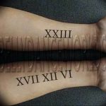 фото тату римские цифры 05.03.2019 №148 - photo tattoo roman numerals - tatufoto.com