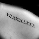 фото тату римские цифры 05.03.2019 №172 - photo tattoo roman numerals - tatufoto.com
