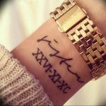 фото тату римские цифры 05.03.2019 №175 - photo tattoo roman numerals - tatufoto.com