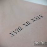 фото тату римские цифры 05.03.2019 №202 - photo tattoo roman numerals - tatufoto.com