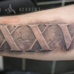 фото тату римские цифры 05.03.2019 №215 - photo tattoo roman numerals - tatufoto.com