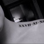 фото тату римские цифры 05.03.2019 №241 - photo tattoo roman numerals - tatufoto.com