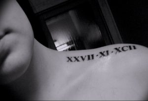 фото тату римские цифры 05.03.2019 №241 - photo tattoo roman numerals - tatufoto.com