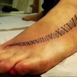 фото тату римские цифры 05.03.2019 №242 - photo tattoo roman numerals - tatufoto.com