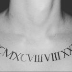 фото тату римские цифры 05.03.2019 №268 - photo tattoo roman numerals - tatufoto.com