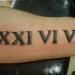 фото тату римские цифры 05.03.2019 №294 - photo tattoo roman numerals - tatufoto.com