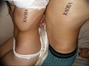 фото тату римские цифры 05.03.2019 №302 - photo tattoo roman numerals - tatufoto.com