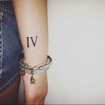 фото тату римские цифры 05.03.2019 №308 - photo tattoo roman numerals - tatufoto.com