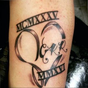фото тату римские цифры 05.03.2019 №309 - photo tattoo roman numerals - tatufoto.com