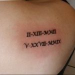фото тату римские цифры 05.03.2019 №313 - photo tattoo roman numerals - tatufoto.com