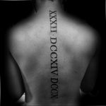 фото тату римские цифры 05.03.2019 №325 - photo tattoo roman numerals - tatufoto.com