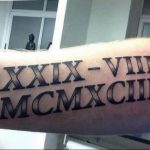 фото тату римские цифры 05.03.2019 №376 - photo tattoo roman numerals - tatufoto.com