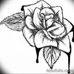 фото тату роза с кровью 19.03.2019 №019 - rose tattoo with blood - tatufoto.com