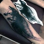 фото тату рыбий скелет 25.03.2019 №055 - fish skeleton tattoo - tatufoto.com