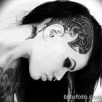 фото тату рыбий скелет 25.03.2019 №058 - fish skeleton tattoo - tatufoto.com