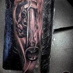 фото тату с пистолето 04.03.2019 №001 - photo tattoo with a gun - tatufoto.com