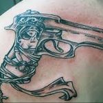 фото тату с пистолето 04.03.2019 №007 - photo tattoo with a gun - tatufoto.com