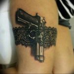 фото тату с пистолето 04.03.2019 №009 - photo tattoo with a gun - tatufoto.com