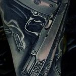 фото тату с пистолето 04.03.2019 №010 - photo tattoo with a gun - tatufoto.com