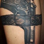 фото тату с пистолето 04.03.2019 №015 - photo tattoo with a gun - tatufoto.com