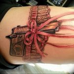 фото тату с пистолето 04.03.2019 №039 - photo tattoo with a gun - tatufoto.com