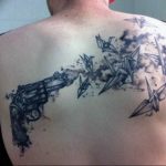 фото тату с пистолето 04.03.2019 №040 - photo tattoo with a gun - tatufoto.com