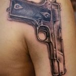 фото тату с пистолето 04.03.2019 №057 - photo tattoo with a gun - tatufoto.com
