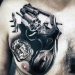 фото тату с пистолето 04.03.2019 №058 - photo tattoo with a gun - tatufoto.com