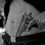 фото тату с пистолето 04.03.2019 №063 - photo tattoo with a gun - tatufoto.com